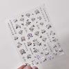 1pcs 5D Bronzing Star Moon Nail Art Stickers Luxury Gold Silver Adhesive Slider Press on Nail Decoration Decals Accessories DIY