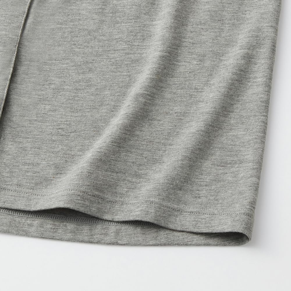 Gunze SELfEAR CI4058N New Gray Size Front Easy to Put On and Take Off Tank Top Women's Moch, LL, Opening, Padded,