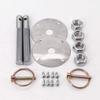 KIPA Stainless Hood Pin Set Chrome Hardware For Chevy Ford Mopar Drag Racing Race Durable # 4056