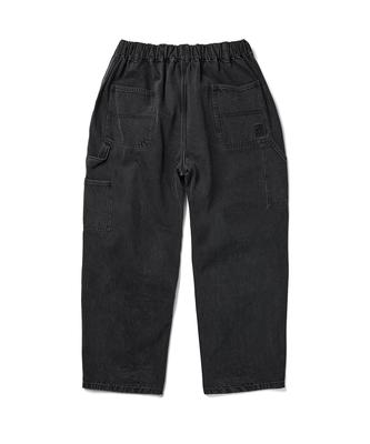 YESEYESEE Comfy Denim Carpenter Pants Black