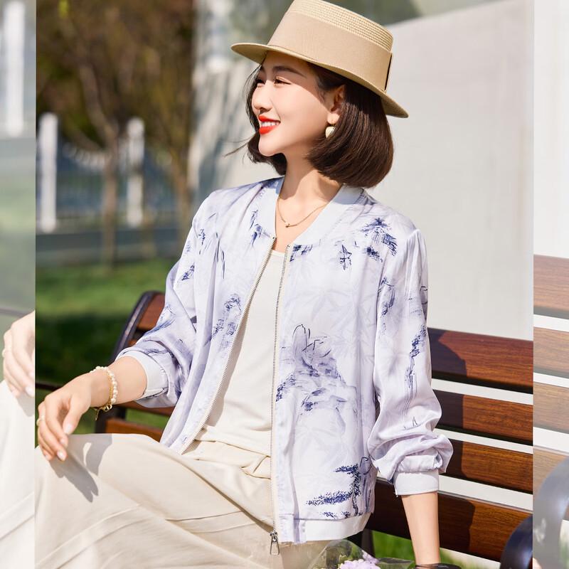 

Женское осеннее пальто Bao Lianduo с цветочным принтом и длинными рукавами 2XL