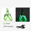 Pet Harness LED Dog Harness Nylon Cat Harness Night Safety Glowing Pet Vest Adjustable Luminous Dog Vest Dog Products