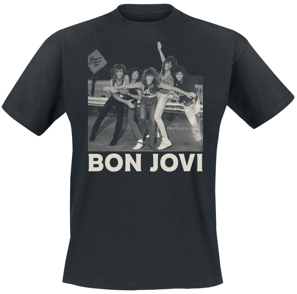 Photo Bon Jovi Band T-Shirt 100% Cotton Graphic Tee Men Women Summer Streetwear Top S разноцветный
