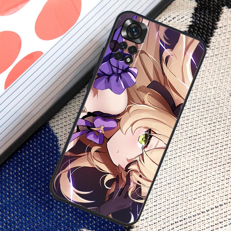 Husă Anime Genshin Impact Fischl pentru Xiaomi Redmi Note 12 11 10 9 8 Pro Note 8T 9S 10S 11S Redmi 10 10C 12C 9C