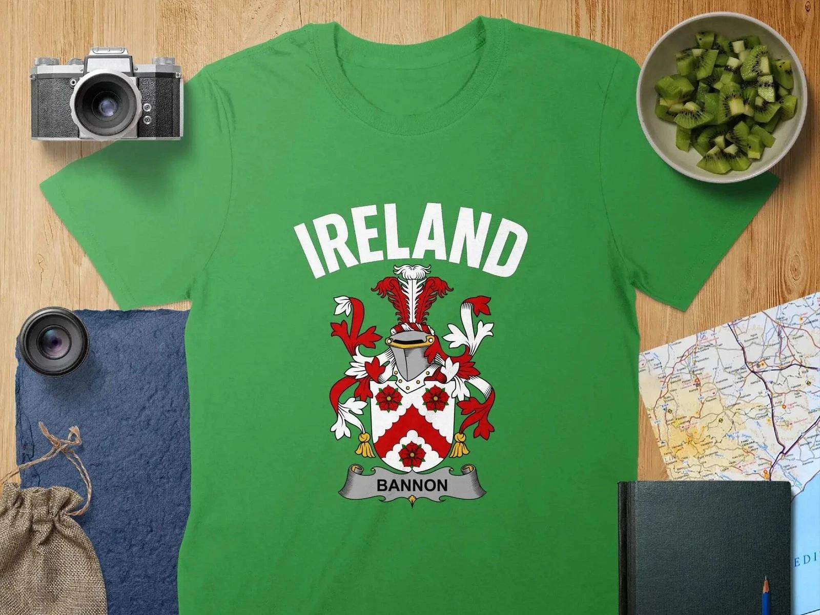 Bannon Coat Of Arms Irish T-Shirt S