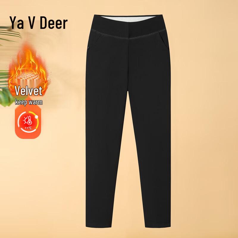 

Yalu Women s Thickened Straight-Leg Plus-Size Winter Cotton Pants 3XL