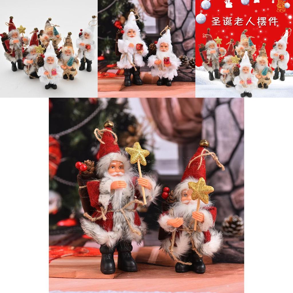 Timeless Design Santa Claus Candy Bag Ornaments For Elegant Xmas Tree Decor