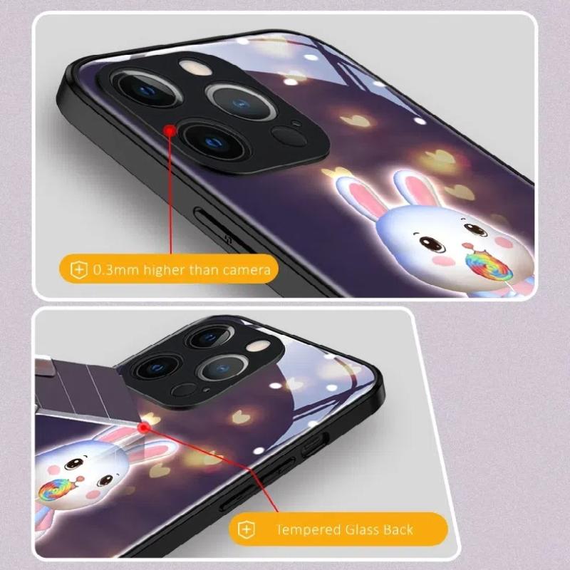 LED Light Glowing Luminous Phone Case for IPhone 11 12 13 14 15 X Xs Xr Mini Pro Max Plus