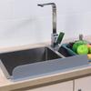 Kitchen Sink Water Splash Guard Washing Basin Anti-splash Stopper Silicone Waterproof Splatter Screen Kitchen Anti-water Board
