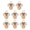 Hicello Brass Fountain Nozzle Sprinkler Heads for and Other Water Spray Irrigation Systems 8-Piece 1/2" Heads, Multi-Direction Gardening, Lawns,