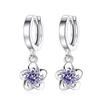 Elegant Zircon Plum Blossom Earrings for Women - High-End Fashion Accessory