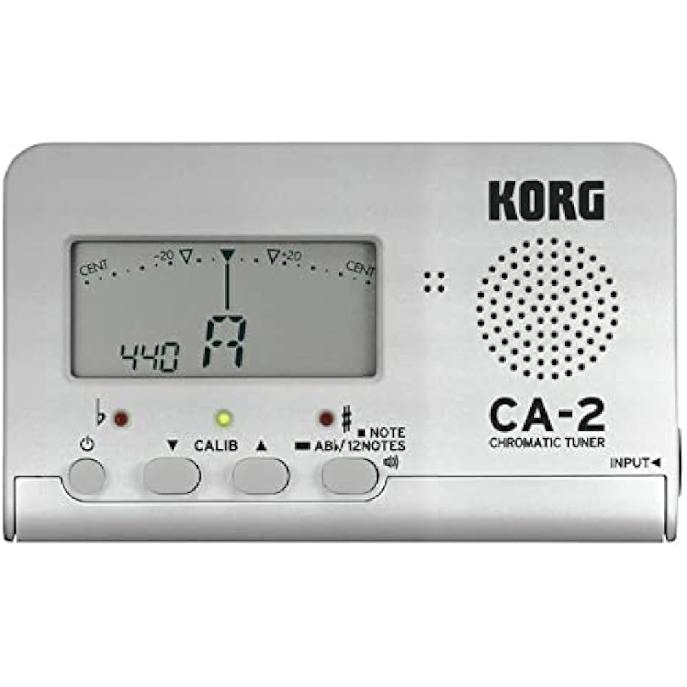 KORG Chromatic Tuner CA-2 Brass Band, Orchestra Guitar, Vocal, Acapella, Perfect for Private Prac...