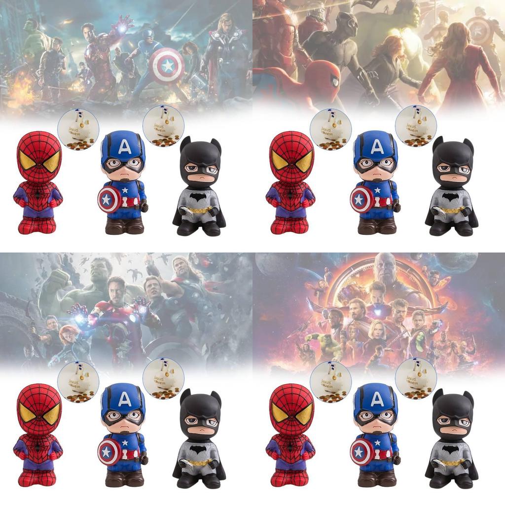 Pusculita Creativa Omul-Paianjen Design Colorat Desene Animate Avengers Pentru Cadouri Copii