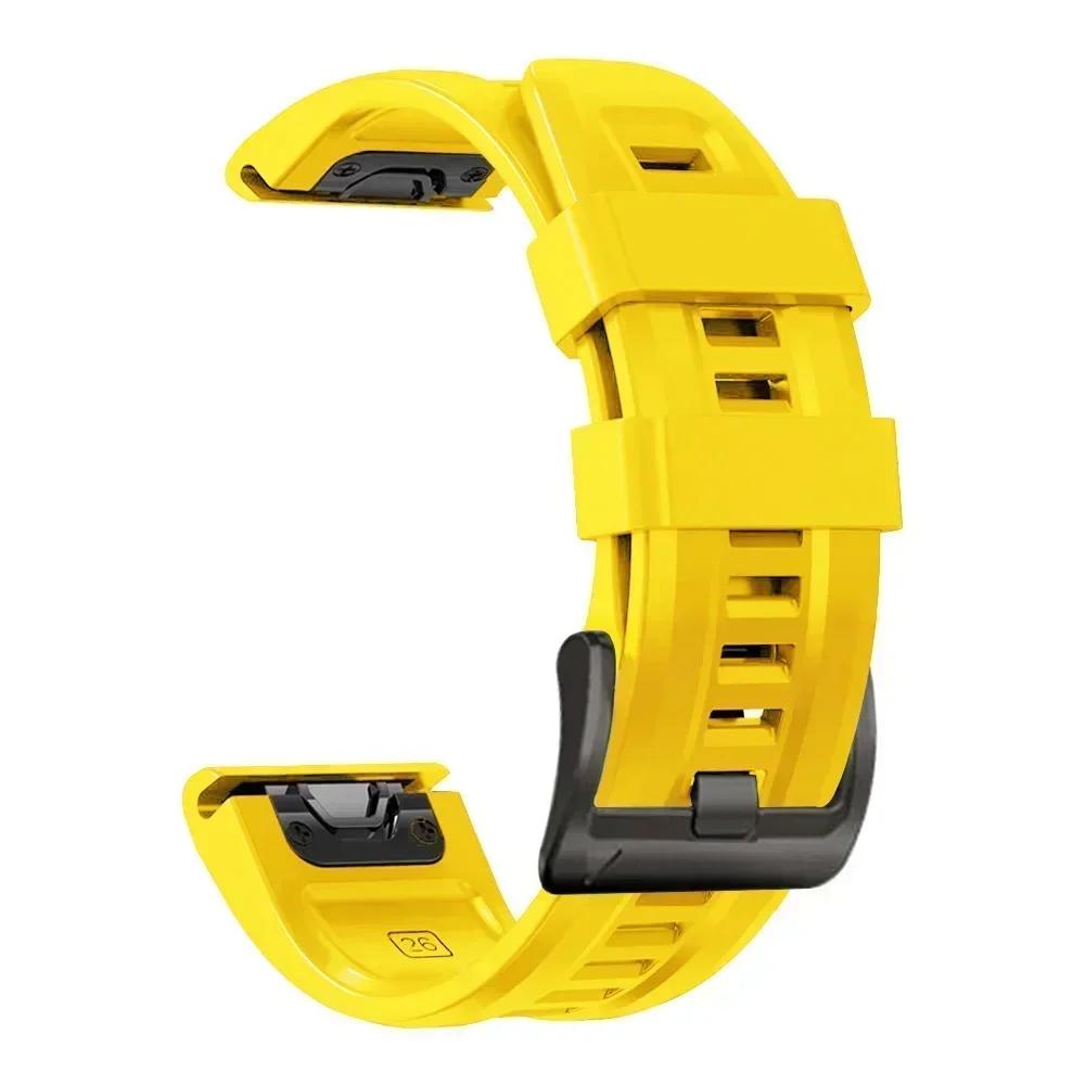 22 26mm QuickFit Watch Band for Garmin Fenix 8pro E 7 7X 6X 6 Pro 5 5X Plus Silicone Strap Enduro 3/Tactix 8/Quatix 8 Wriststrap