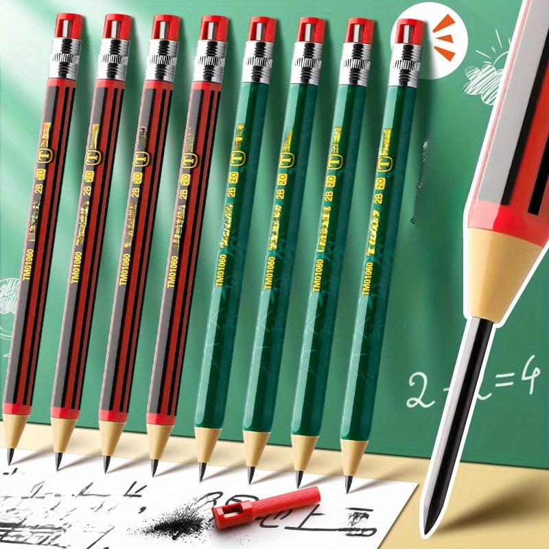 5-Piece Mechanical Pencil Set 2.0mm writing pencils with matching replacement leads Smooth writing with minimal lead breakage 2B hardness