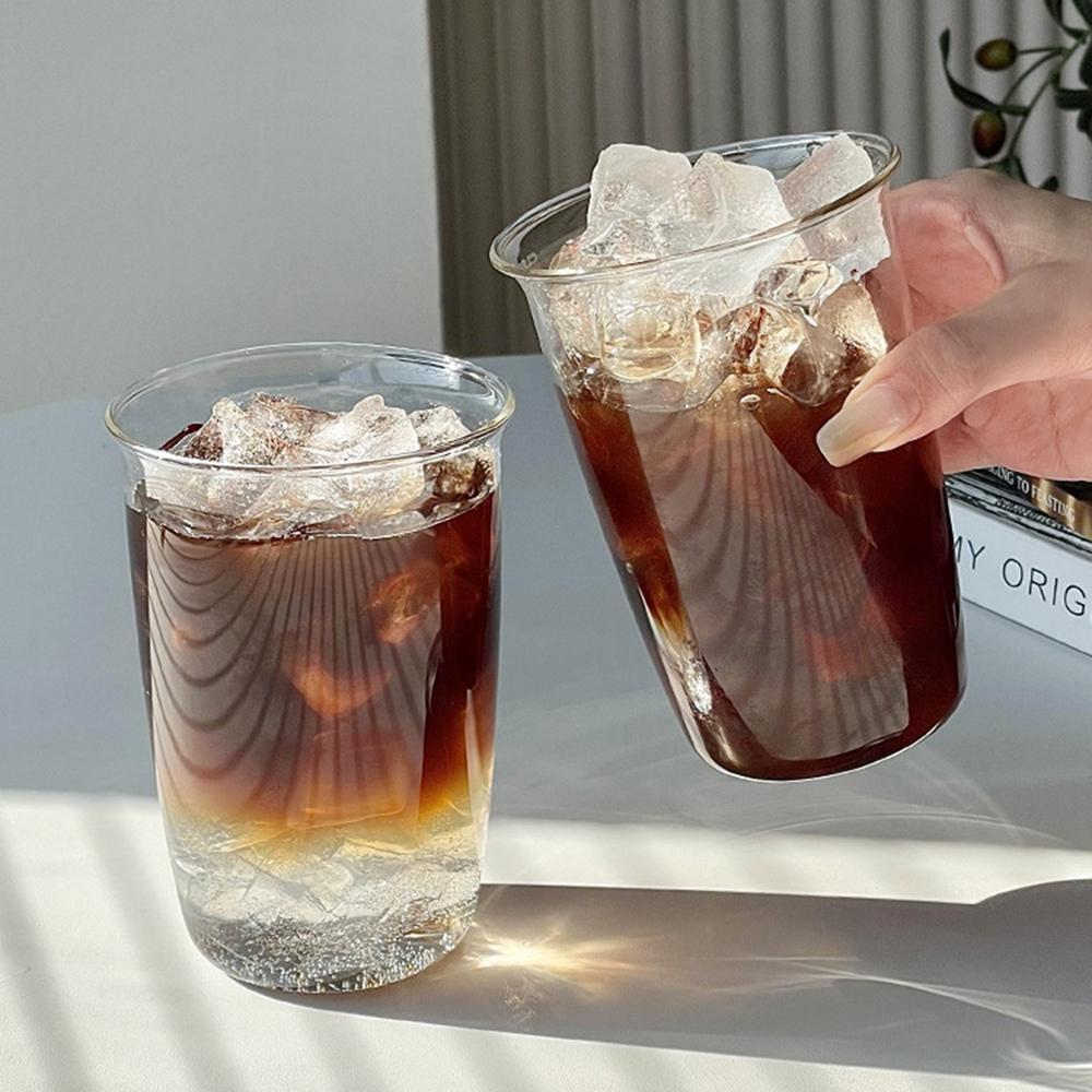 420ml skleněný hrnek Průhledný hrnek na kolu Vysoký borosilikátový vodní džus Skleněný hrnek na pivo Hrnek na mléko Hrnky na kávu Nádobí Kuchyňské doplňky