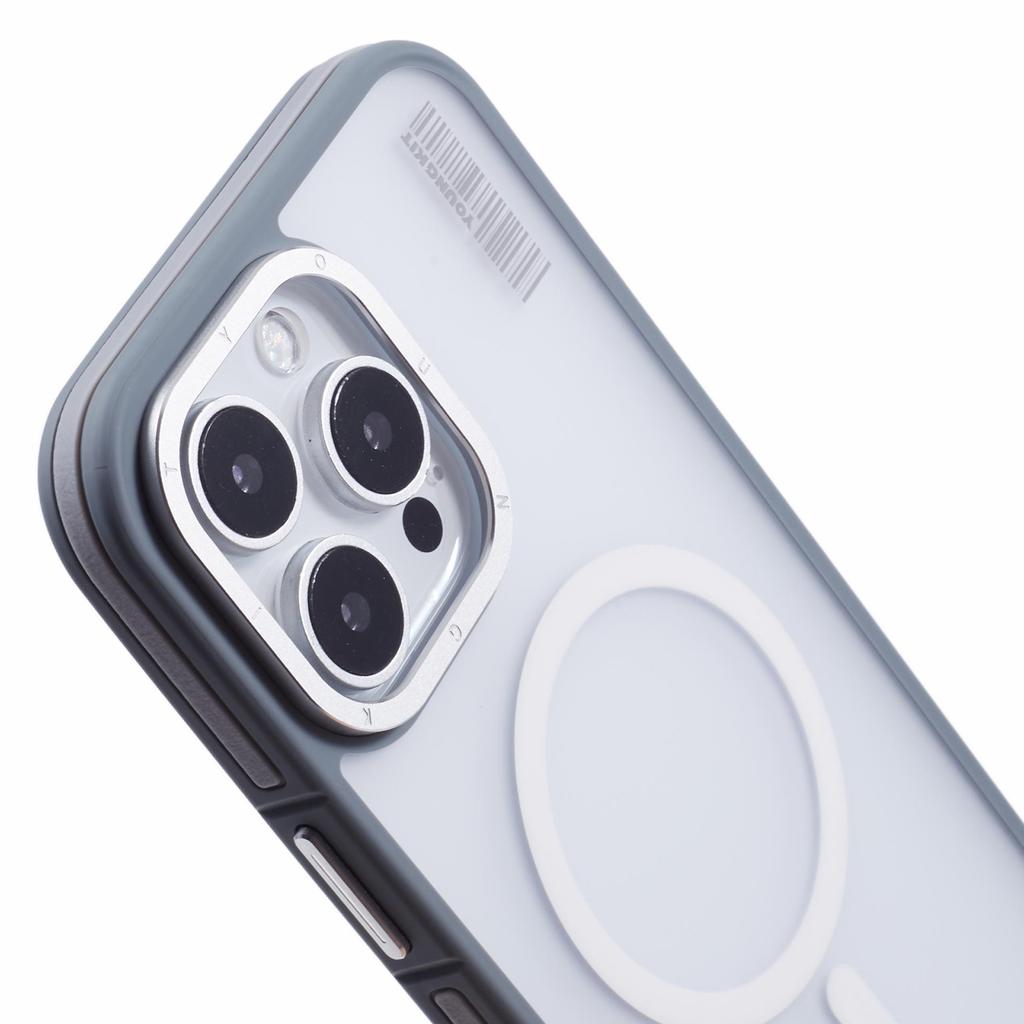 YOUNGKIT For iPhone 16 Pro Max Case Compatible with MagSafe PC+TPU Anti-Fingerprint Phone Cover