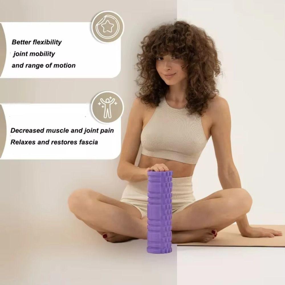 EVA Schaum Yoga Faszienrolle Hohe Dichte Fitness Yoga Säule Fitness Rückenrolle Sportzubehör