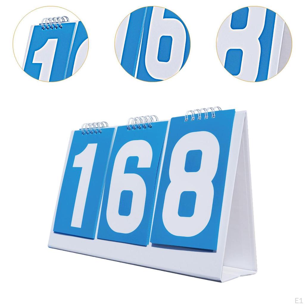 Flip Scoreboard Counter 3 Digits Competition Team Games Score Keeper Tabletop Flipper for