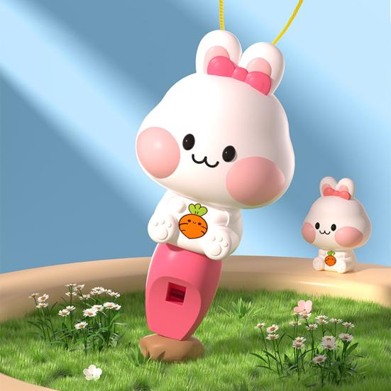 Rabbit Bunny Pig Whistle Speaker Cartoon Fun Portable Kindergarten Toy Lovely Bright Color Whistle