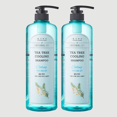 Daenggi Meori Herbal Tea Tree Shampoo rinfrescante per cuoio capelluto sensibile 1000 ml 2 pezzi