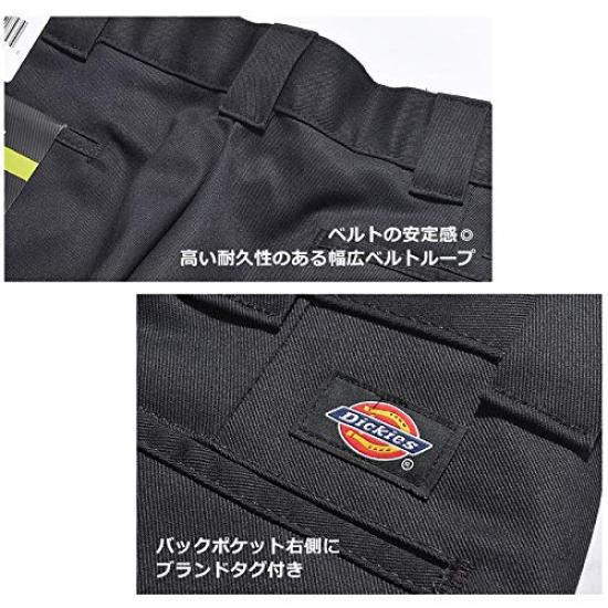 Dickies Work Pants 873 Slim Straight Mens Chino Pants Black WP873BK