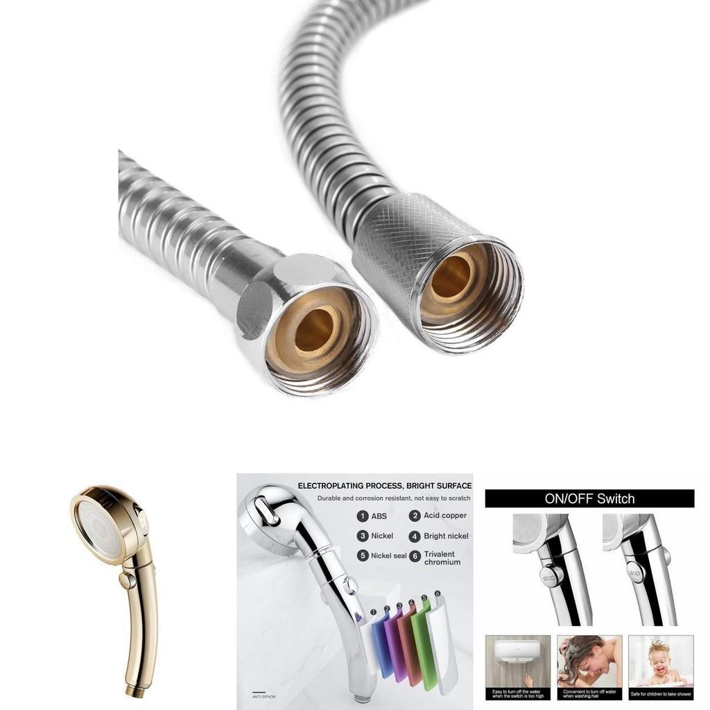 Premium Quality Portable 360 Degree Rotating Shower Head Featuring Three Modes And Stop Button