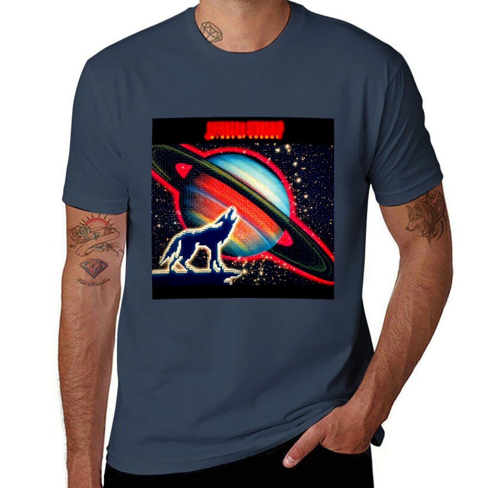 Jefferson Starship Winds Of Change Tshirt Summer Print Short Sleeve Tee S
