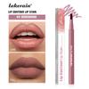 Lakerain Contorno Labbra Tinta Labbra Penna Anti-macchia Non Si Attacca alla Tazza Labbra Idratanti Trucco Labbra Cosmetico 2-in-1 Tinta Labbra & Matita