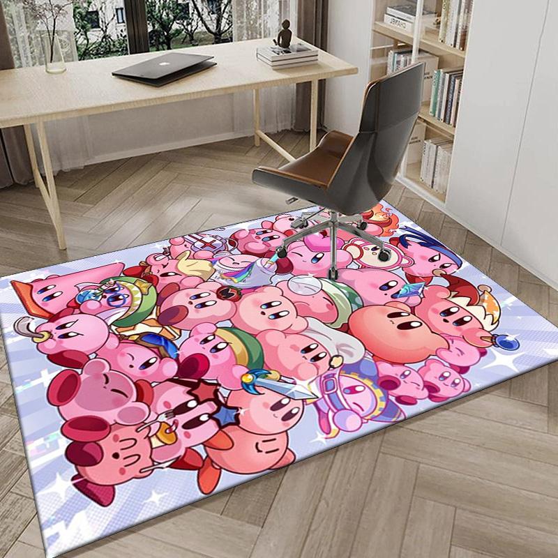 Pink pika Pattern Carpet, Chair Rug,Rug for Office Bedroom living rooms, Doormat decor Fan Gift Christmas Gift