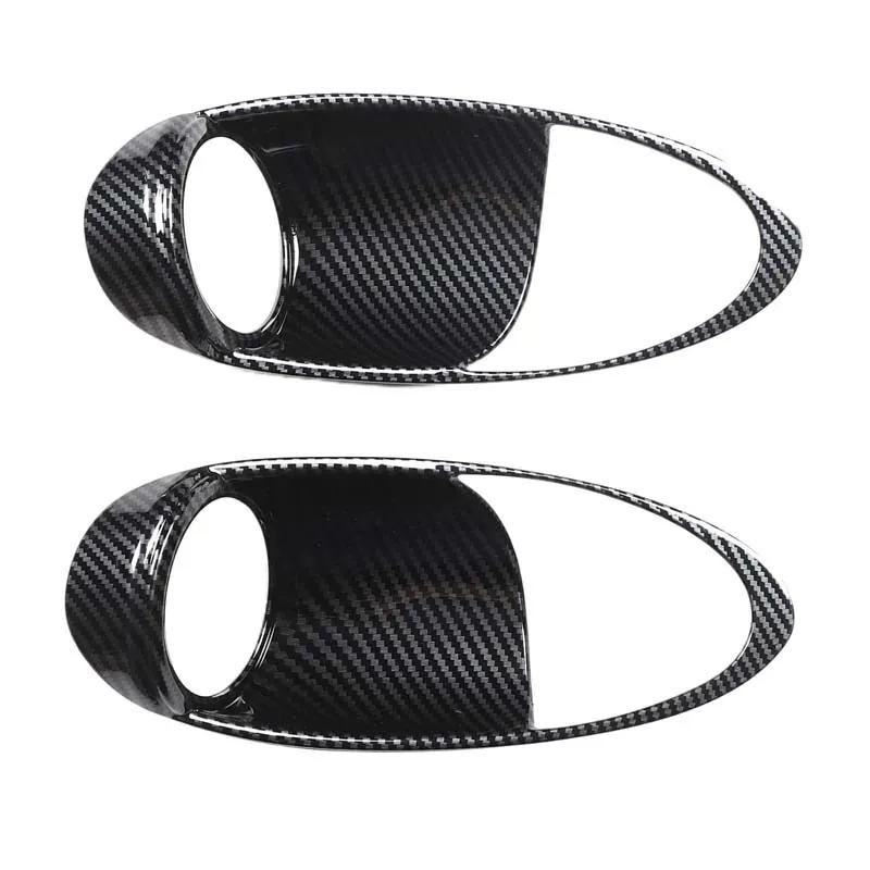 ABS Carbon Fiber For Nissan 370Z 2009-2010 Car Inner Door Bowl Handle Decorative Frame Sticker Car Interior Accessories