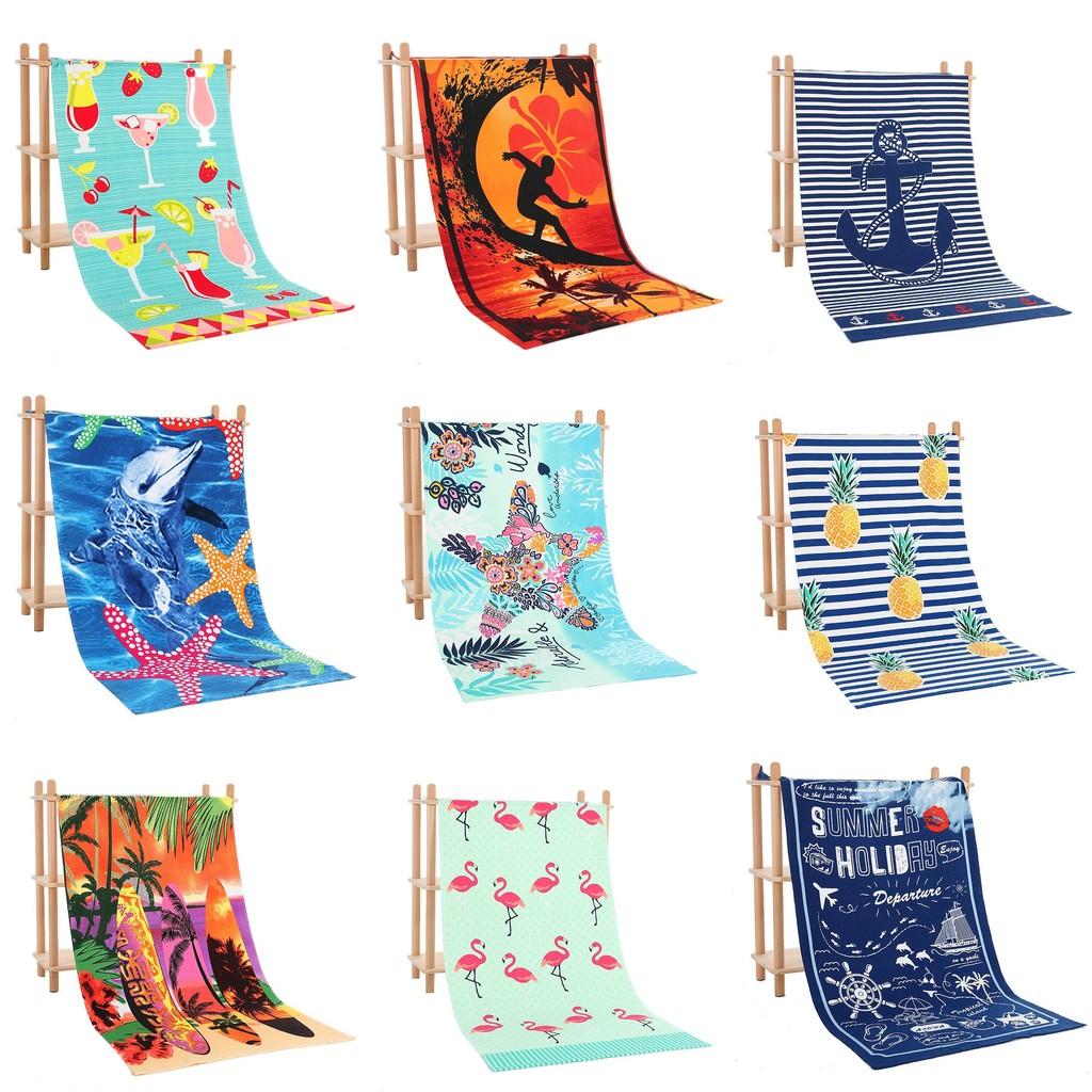 Vibrant Colorful Print Microfiber Bath Towel Ideal For Swimmers And Beach Lovers