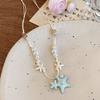 Beach Surfer Starfish Shell Choker Dopamine Bead Trendy Beach Necklace  Holiday Choker