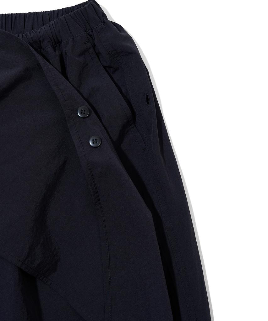 YOUHEE Parachute Layered Pants_Black