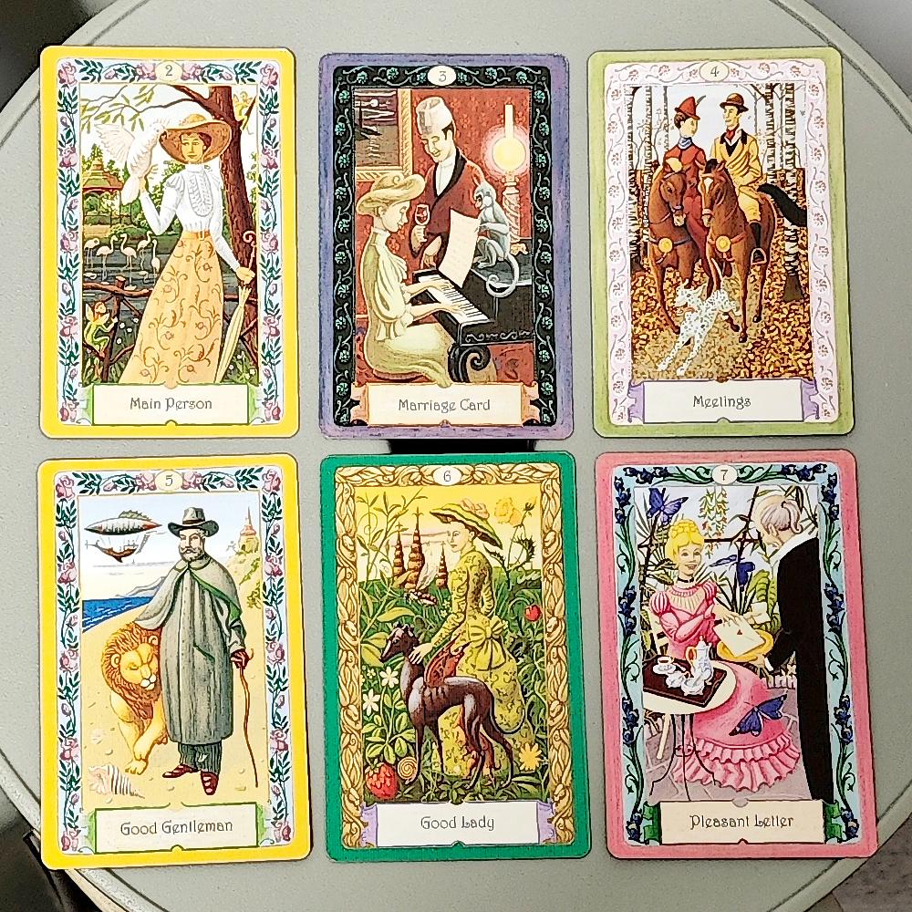 Pachet Kipper Mistic 9*6cm 36 Buc Cărți Oracol cu Cuvinte Cheie Sistem German de Ghicire