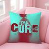 British Postpunk Rock Band TThe Cure Cushion Cover Pillow Case Soft Skin Friendly Fabric  Concealed Zipper