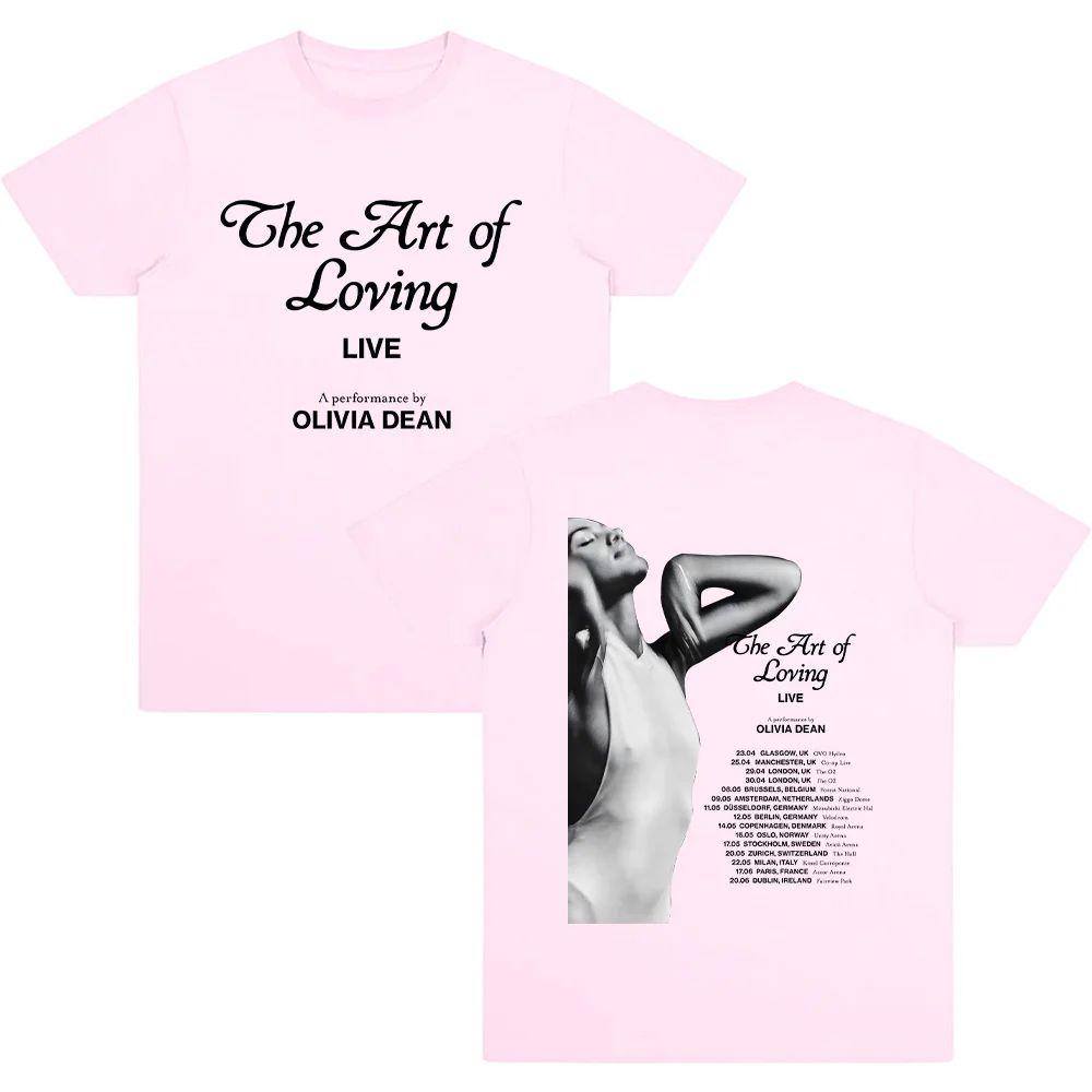 

Y2k Fashion T Shirts The Art of Loving LIVE Olivia Dean T Shirts Graphic Printing Cotton Tees Loose Fashion Oversized Top Unisex 4XL