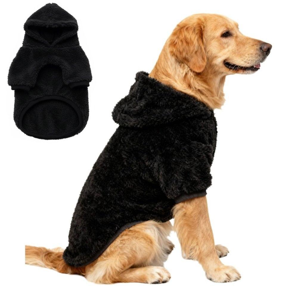 Fleece Material Dog Clothes Soft Pet Clothing Cozy Dog Hoodie  Winter Season for Medium Large Dogs