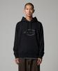 Washed Emb Graphic Hoodie Black