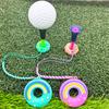 Golf Tee Holder Plast Anti-tapt Golf Tee Henger Tegneserie Smultring Golf Tee Ring med Stropp Golftilbehør for Menn Kvinner Golfspiller Gaver