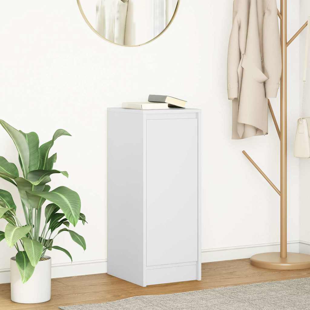 Sideboard In White 29.5 X 34 X 76 Cm Engineered Wood