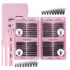 504 Clusters Of Single-Cluster False Eyelashes 8-16Mmdiy Natural Dense D-Curve Self-Grafting