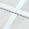 Sliding Door White 102.5 X 205 Cm Tempered Glass and Aluminum