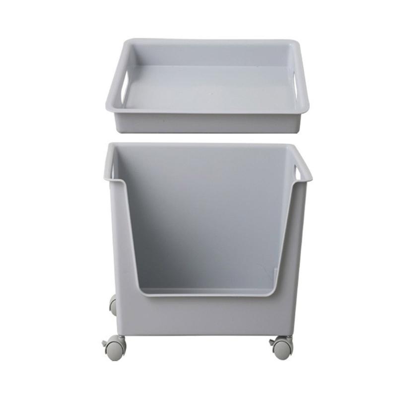 Easy Move Rolling Storage Container Space Efficient Storage Cart with Practical Home Organization Container