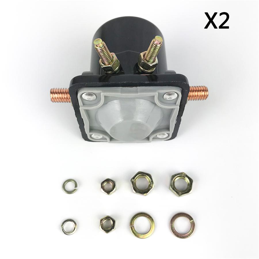 2PCS Starter Solenoid Switch Relay 383622 for Johnson OMC Evinrude Outboard Motor 12Volt
