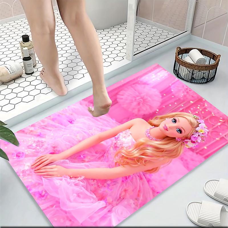 Pink Princess Fantasy Carpet Rug Soft Washable Antislip Home Living Room Sofa Mats Personalized Christmas Rug