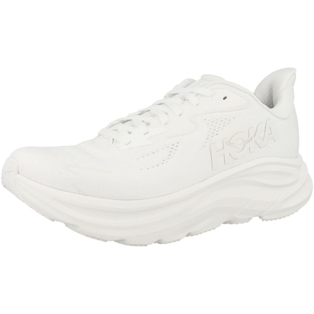 HOKA Clifton 10 Running White Sneakers for Running and and Breathable Shoes, (1162031-WWH), Walking, Ultra-Lightweight, Cushioned, (White/Size