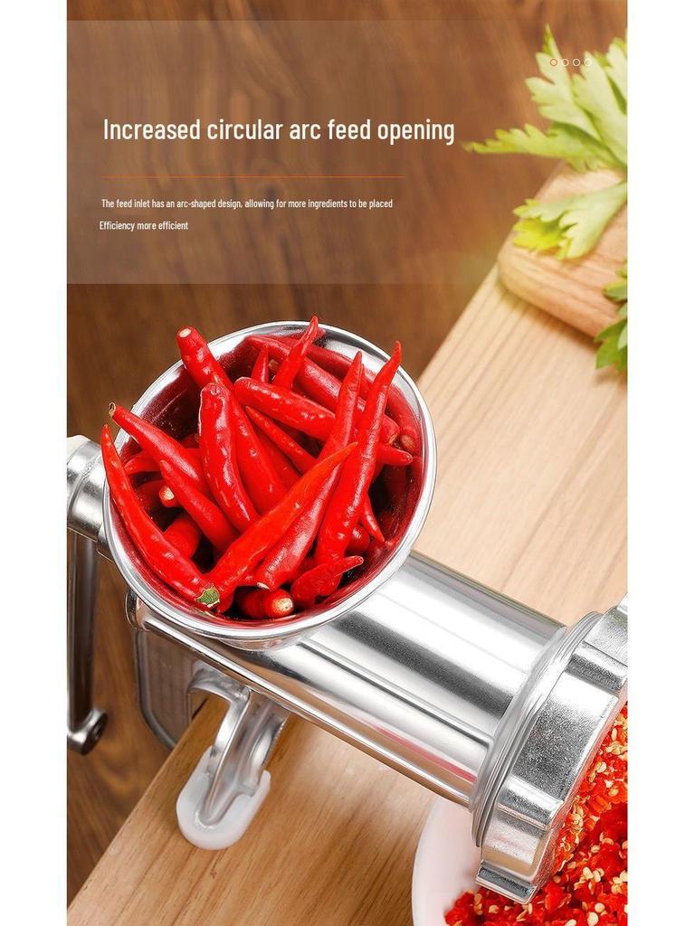 Manuelle Fleischmühle & Wurstfüller: Handkurbelmixer & Gemüsehacker.