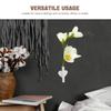 Wall Hanging Floral Vase Heart Design Stainless Steel Wall Mounted Flower Tube for Dried Flowers Faux Roses Home Office Hotel