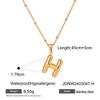 Stainless Steel Letter Necklace Pendant, High-end Collar Chain, Titanium Steel Jewelry for The Neck.